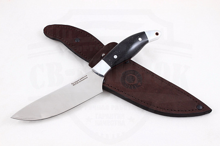 Кухонный нож "Овощной": сталь - 95Х18 (кованая); рукоять - американский камень, дюраллюминий